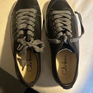 Cole Haan Air Mercury Black Sneakers with Gray Laces